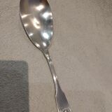 Silver plated rice serving spoons, Christofle Vendome, 25cm