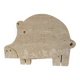 Fratelli mannelli travertine sculpture pig cochon rare 26 cm / 20 cm