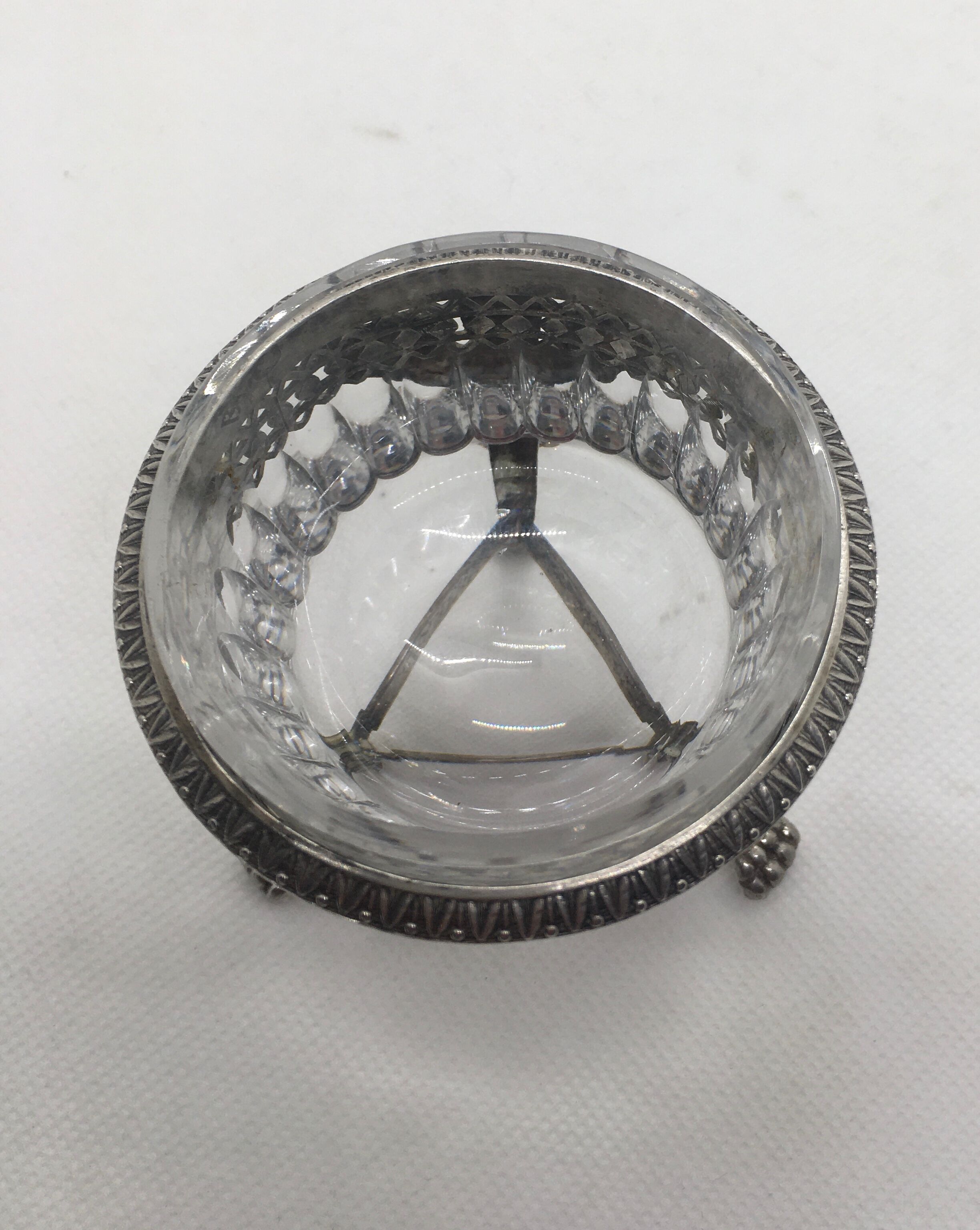 Silver caviar pot