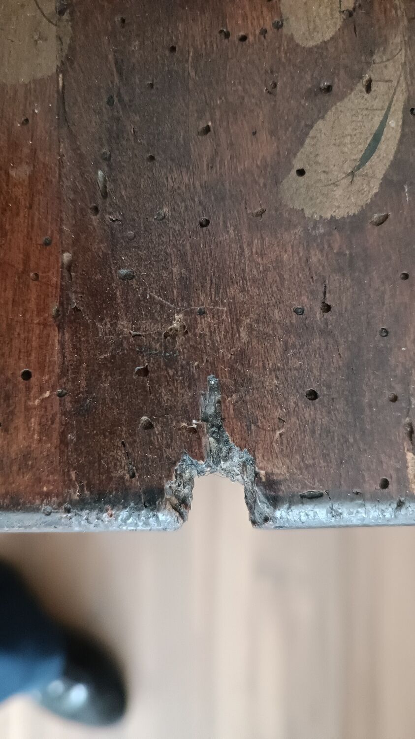 4 nesting tables painted decoration