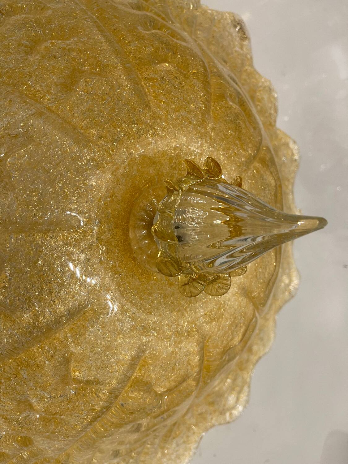 Plafonniers en verre de Murano, ensemble de 2