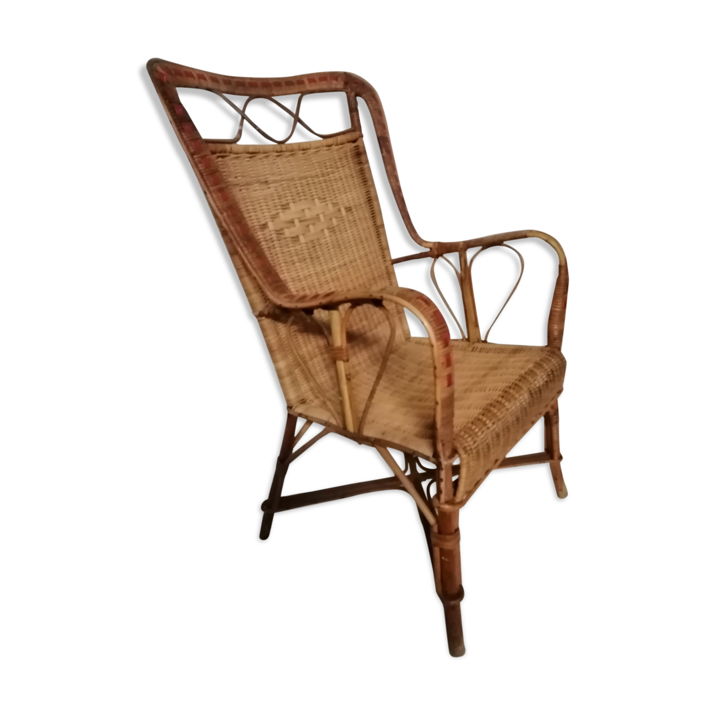 Rattan armchair
