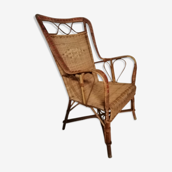 Rattan armchair