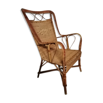 Rattan armchair