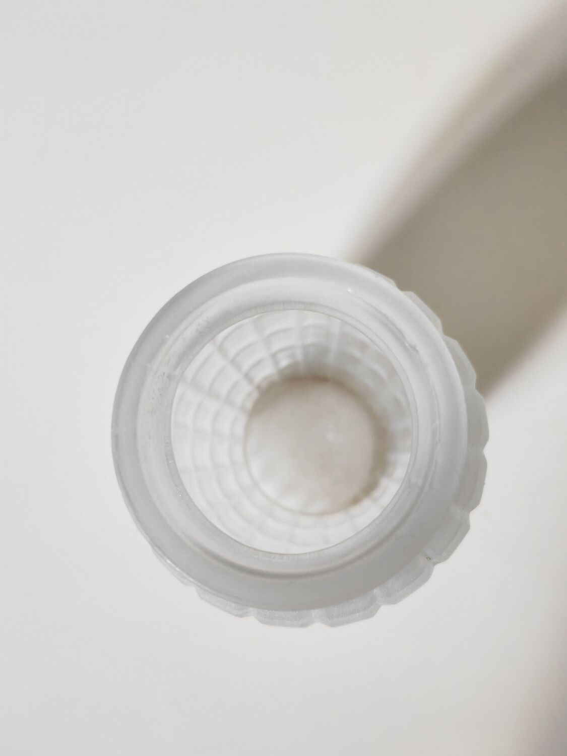 Moulded pressed glass vase