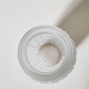 Moulded pressed glass vase