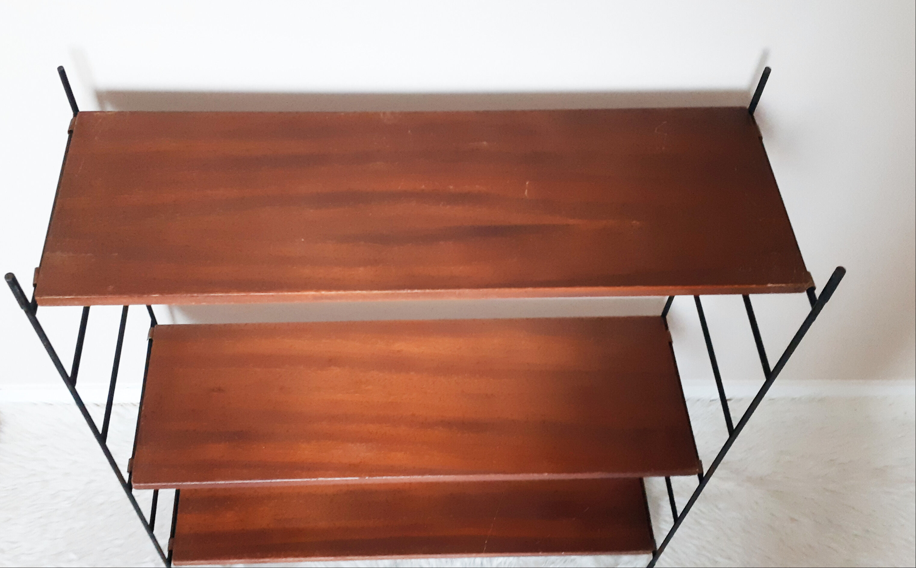 Teak string shelf