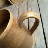 Brown Grepots Digoin sandstone pitcher