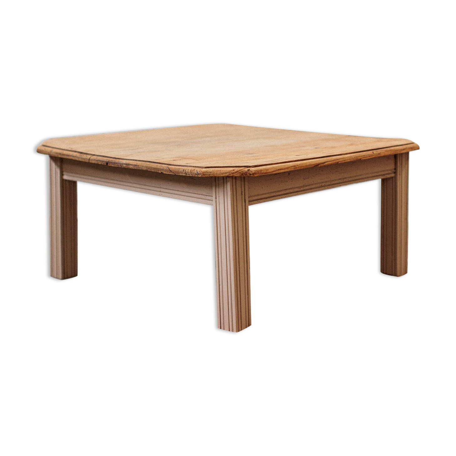 Coffee table square wood