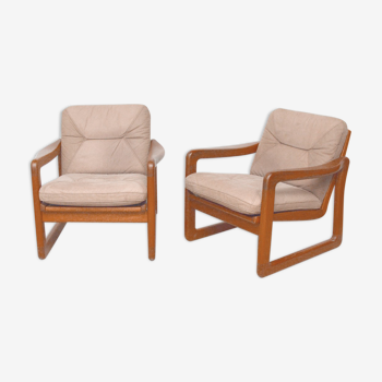 Pair of Danish chairs in Emc teak, 1970