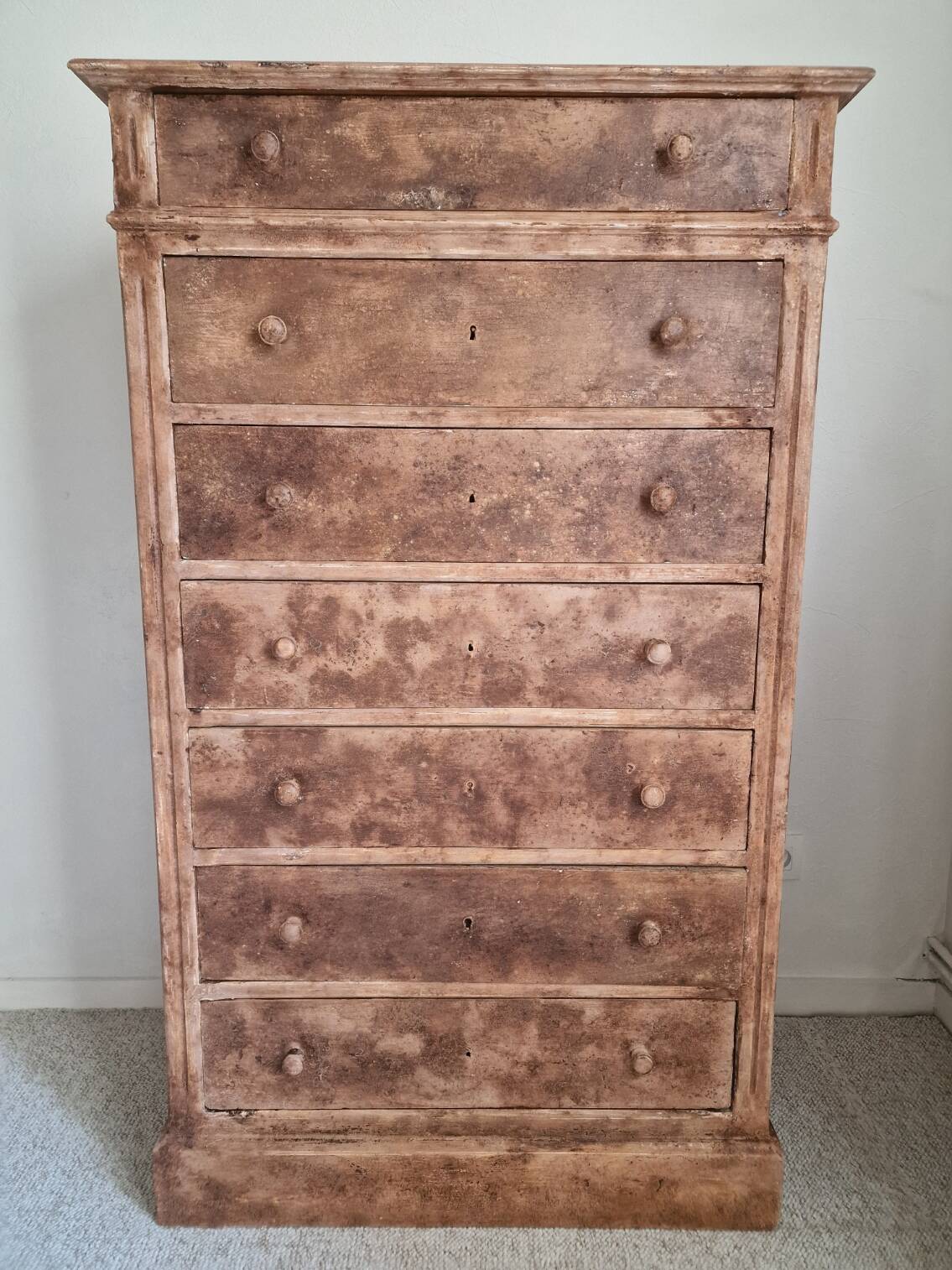 Semainier / chiffonnier commode haute patine florentine
