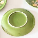 10 antique plates in fruit slip