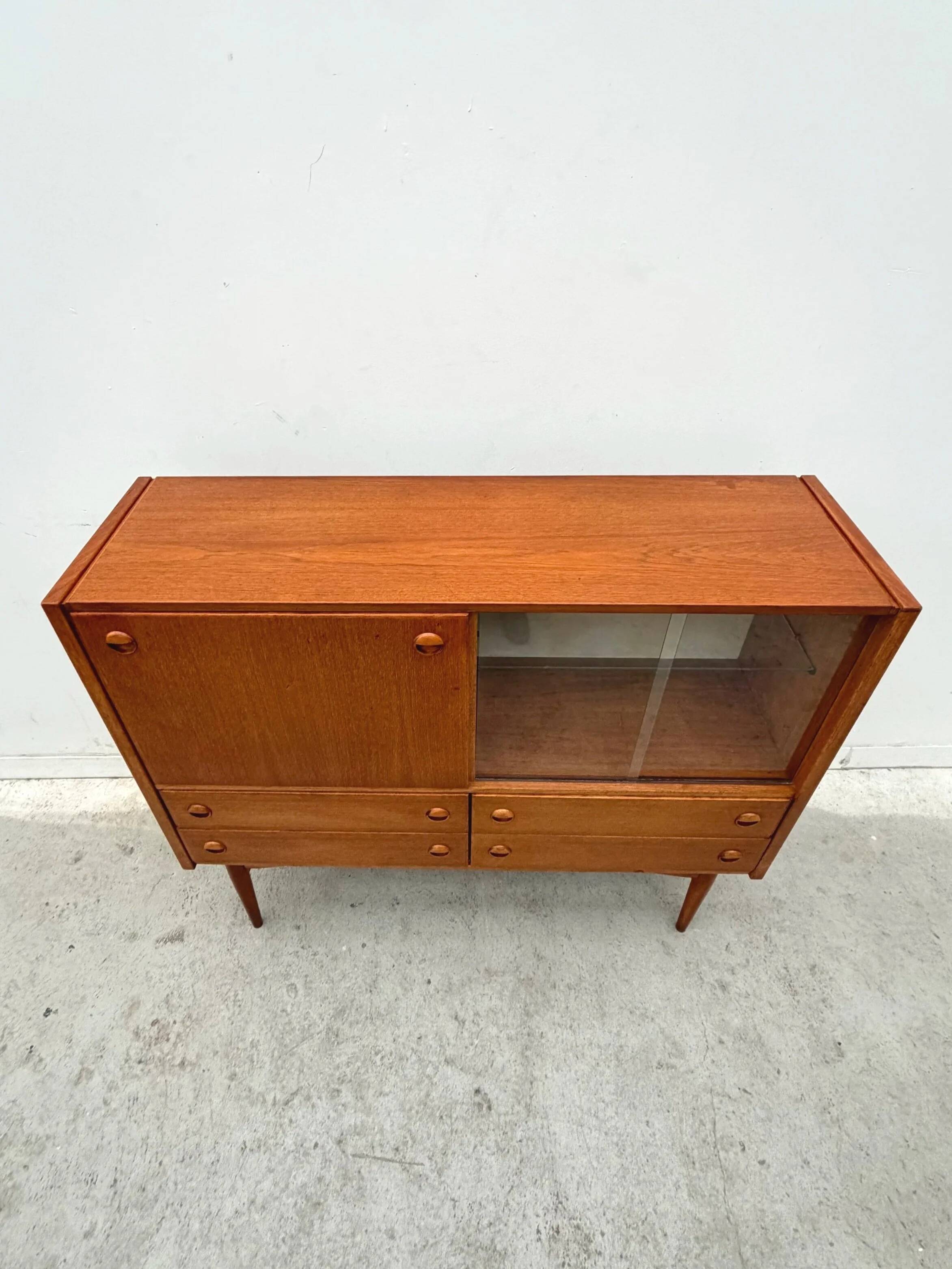 Scandinavian style bar cabinet in teak, 1970.