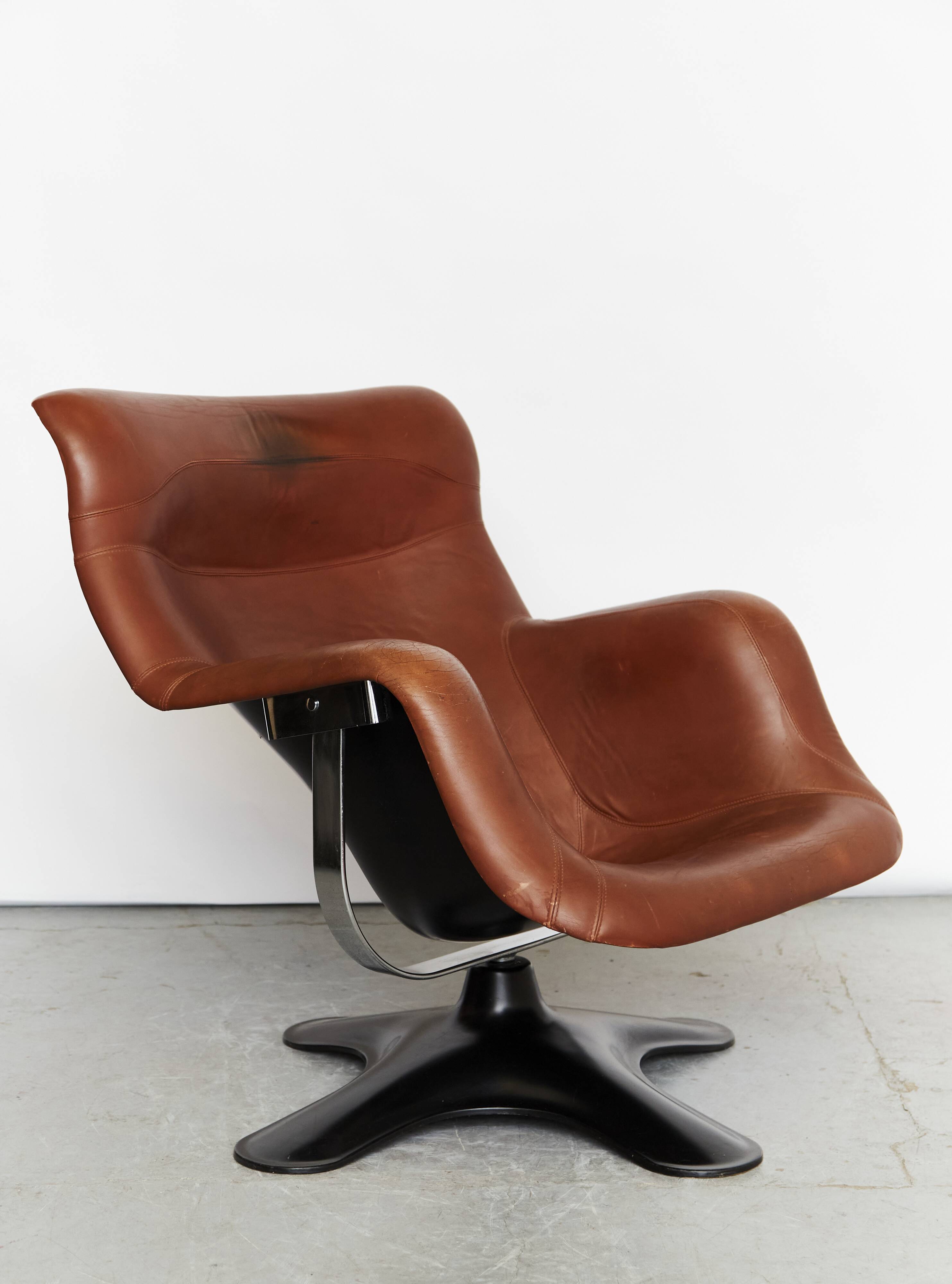Yrjö Kukkapuro Karuselli Chair & Ottomane for Haimi, 1965
