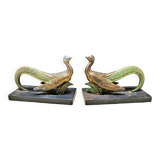 Pair of regulated and marble greenhouse books
