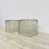 Set of 2 Iviken Ikea ice cube lamps, 1970s