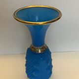 Blue opaline vase