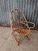 Fauteuil enfant en osier rotin vintage