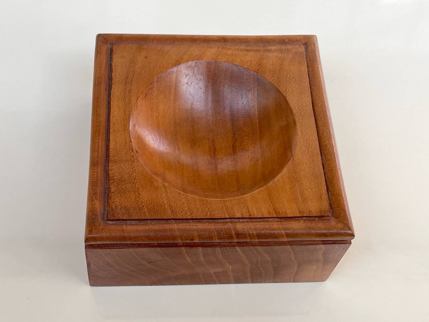 Solid wood catchall - Scandinavian style - modernist - 70s