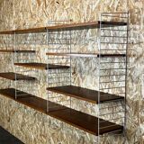 60s 70s teak string shelf module by Kajsa & Nils "Nisse" Strinning Sweden 60s