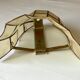 Applique murale en nacre et laiton vintage