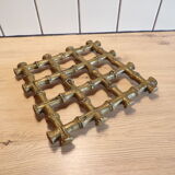 Brass bamboo imitation flat bottom