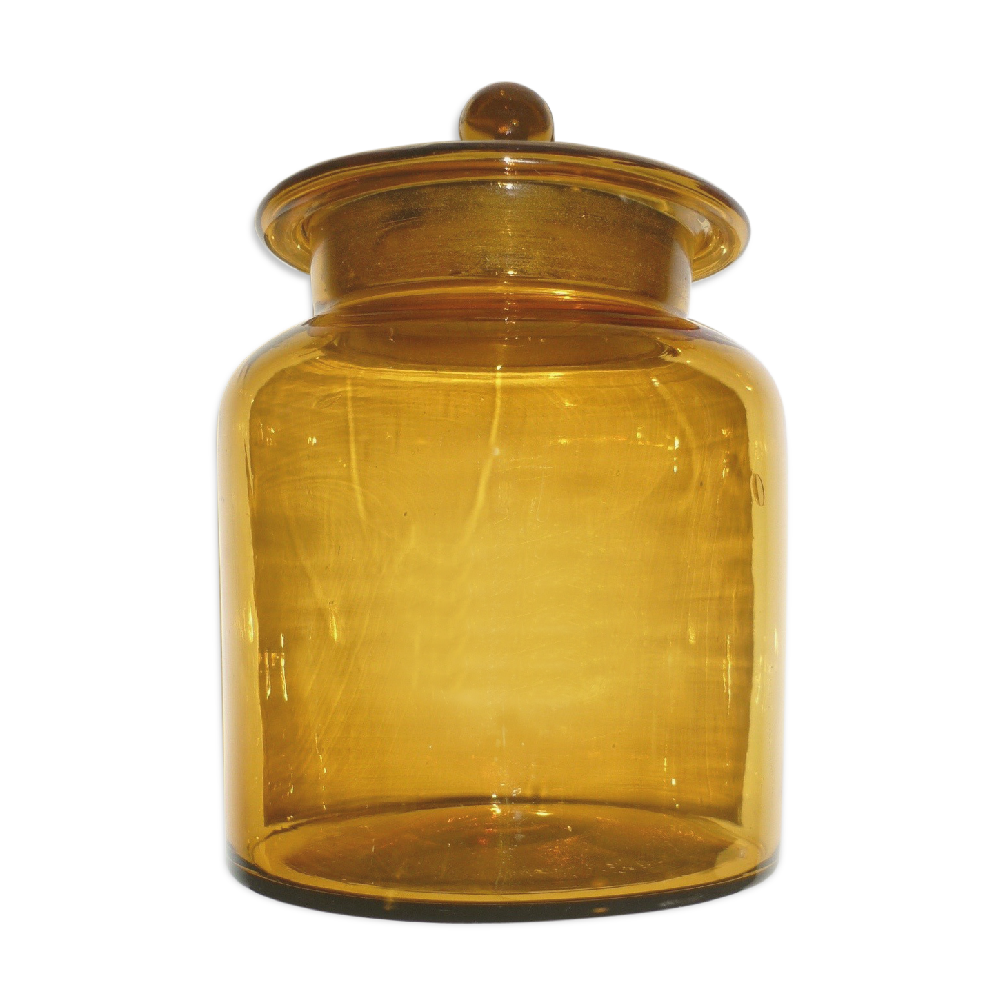 Amber clear glass candy