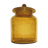 Amber clear glass candy