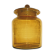 Amber clear glass candy