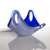 Glass art Coquille bowl by Paul Kedelv for Flygsfors