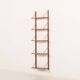 Mid century modern teak  upcycled shelving unit