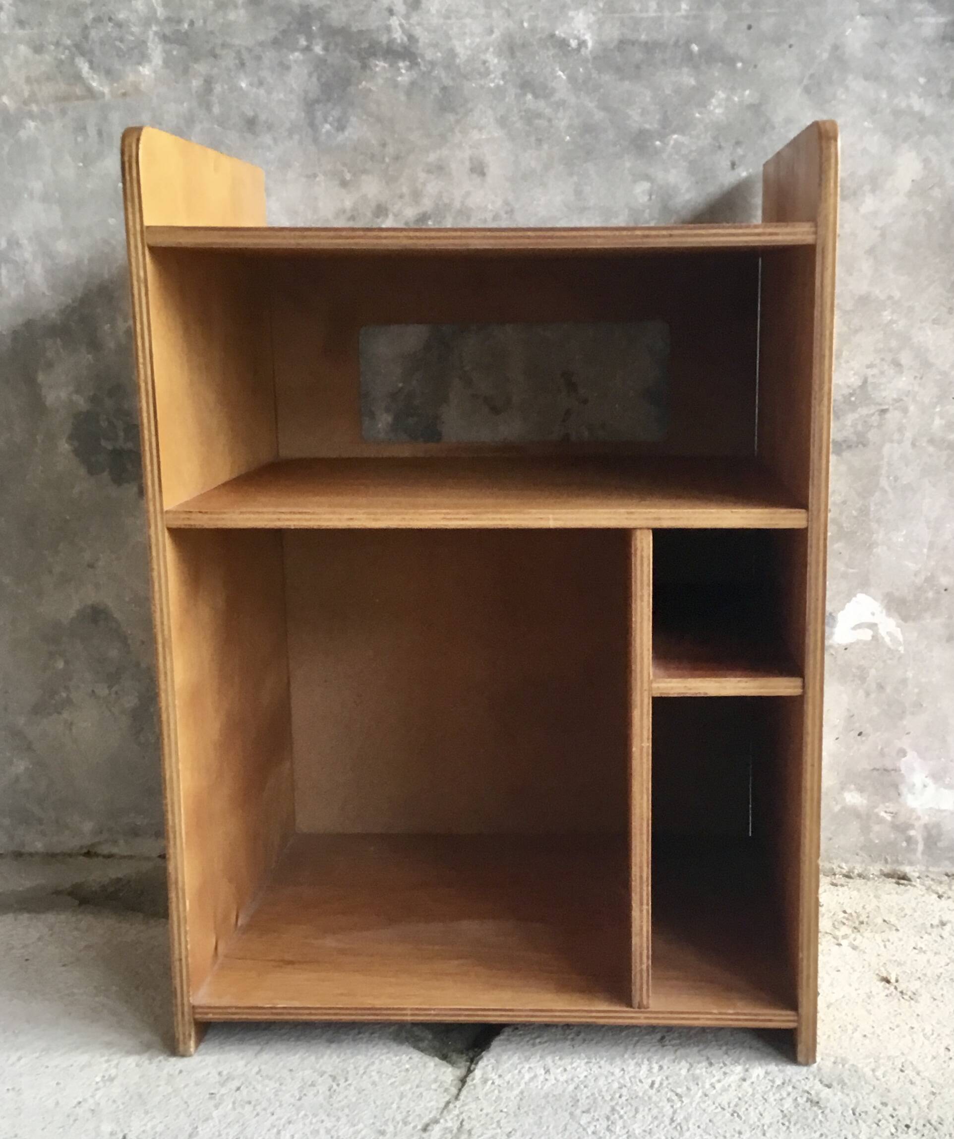 Vintage plywood hi-fi cabinet - 1960