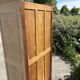 Wooden bonnetière, wardrobe/cupboard in raw wood.