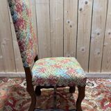 Série de 9 chaises de style Louis XIII