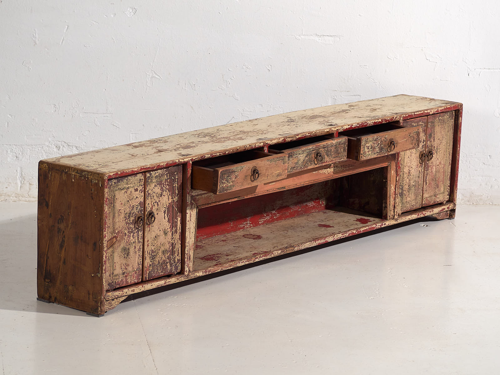 Antique Wabi Sabi Style TV Cabinet (c.1900)