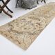 Tapis de couloir turc à motifs floraux beiges et marron, 2x10, 73x302 cm SK 7009