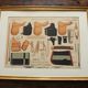 Framed lithograph "horse riding saddlery Alp Camille", late 20th century