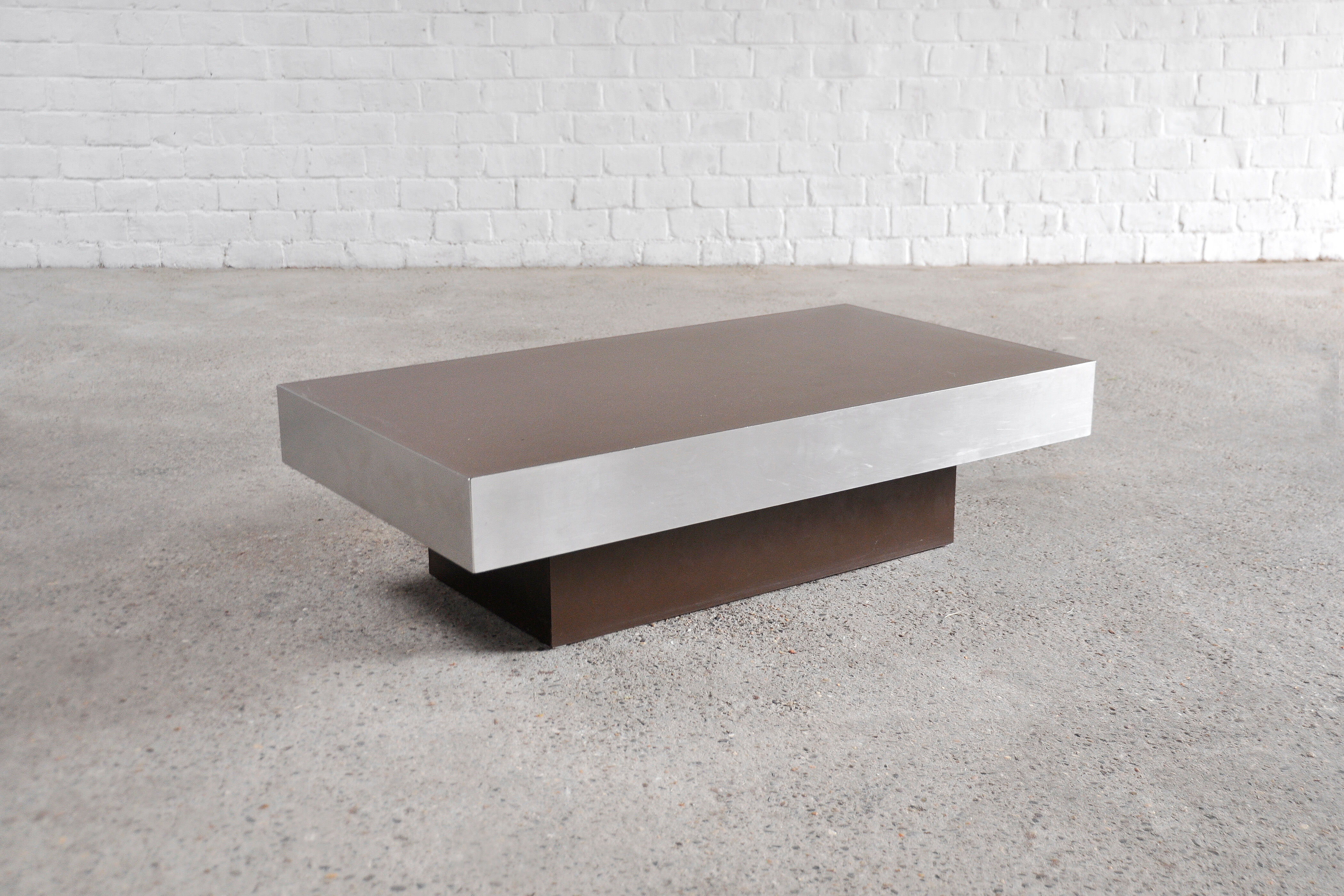 Vintage Italian Laminated & Chrome Coffee Table, 1970s