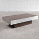 Table basse italienne vintage laminée et chromée, années 1970