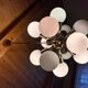 Space Age brass Design Chandelier Sputnik by Kamenicky Senov, 1970s