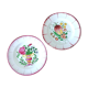 Pair of earthenware plates Les Islettes XIXth century
