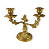 Chandelier with two brass fires