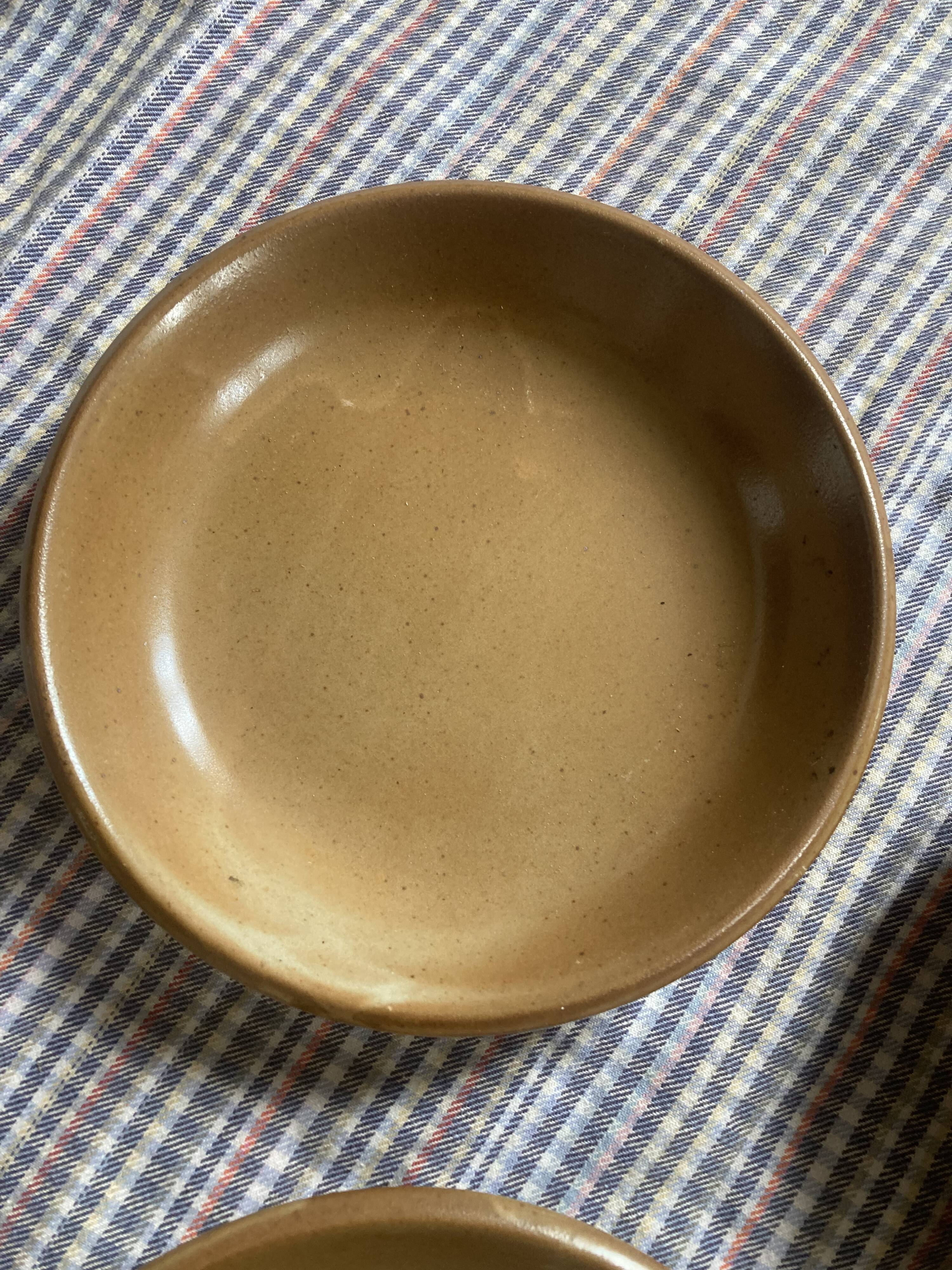 8 vintage hollow plates in Bern stoneware