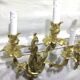 Pair of sconces Bronze 3 lights Louis XV