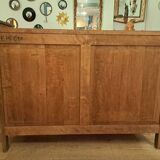Louis XV style crossbow chest of drawers with patina