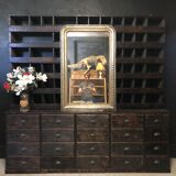 Gilded Louis Philippe mirror with decoration 120x77