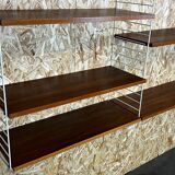 60s 70s teak string shelf module by Kajsa & Nils "Nisse" Strinning Sweden 60s