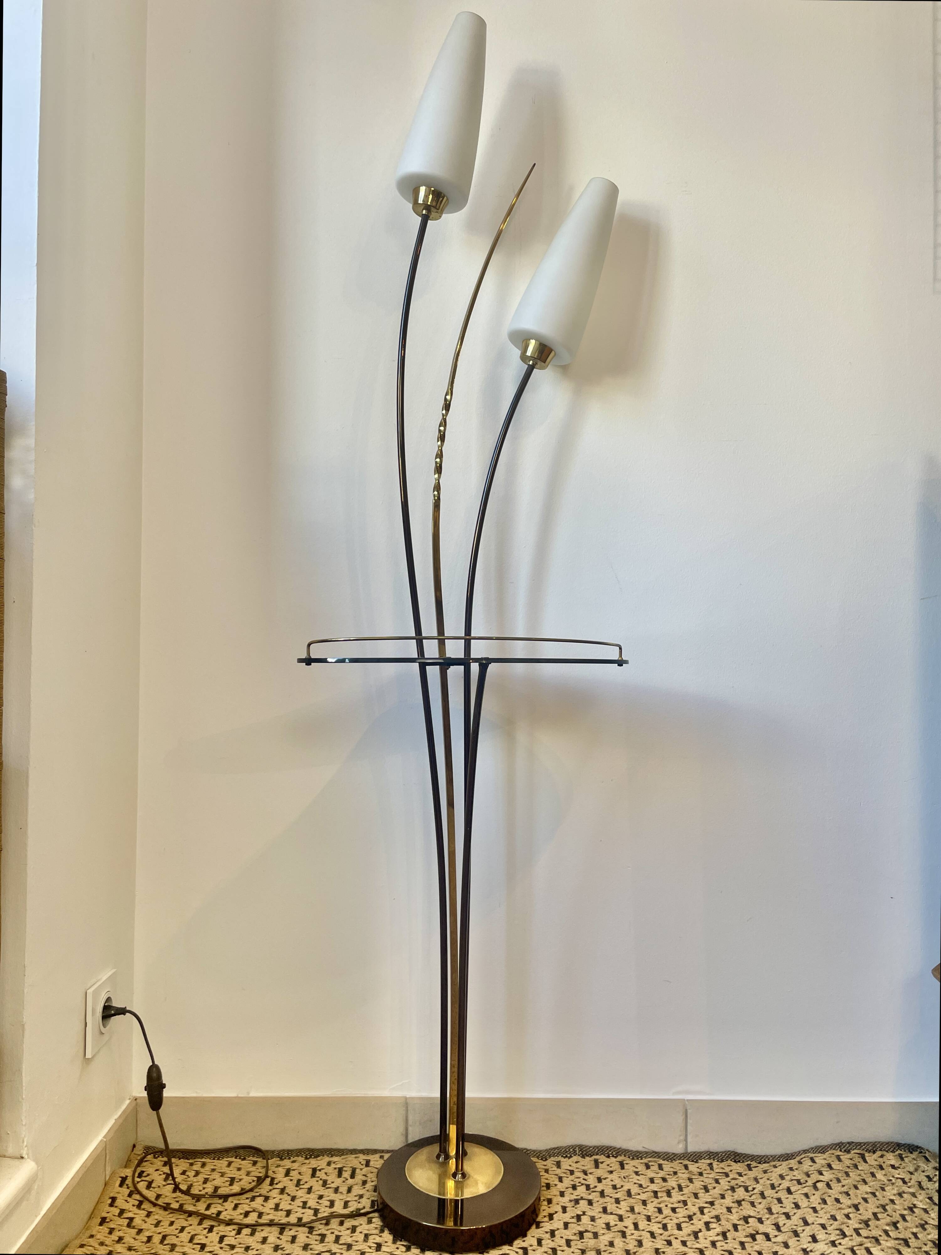 Lampadaire Maison Arlus, années 60