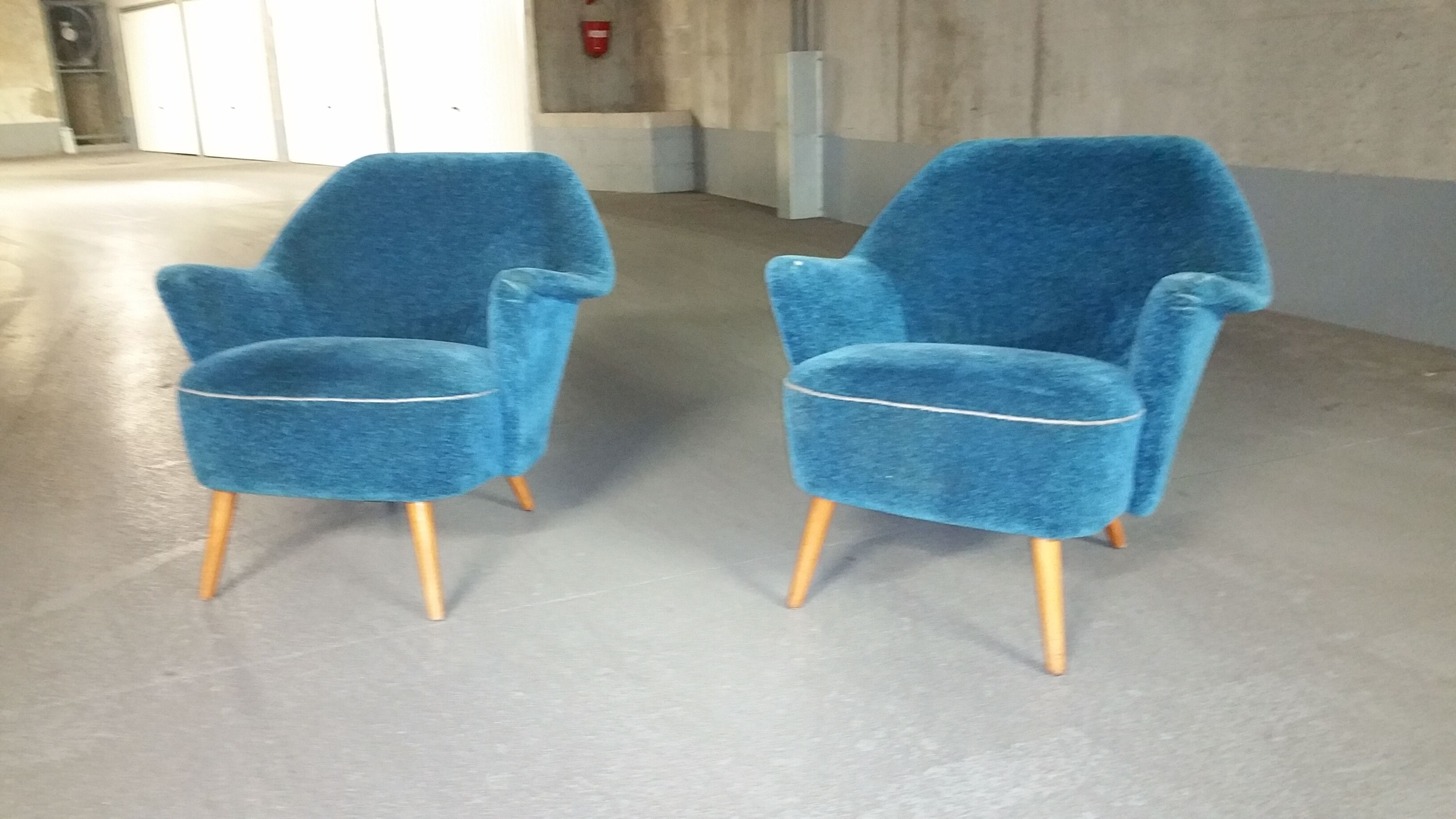 Superb pair of chairs 50 60 organic years