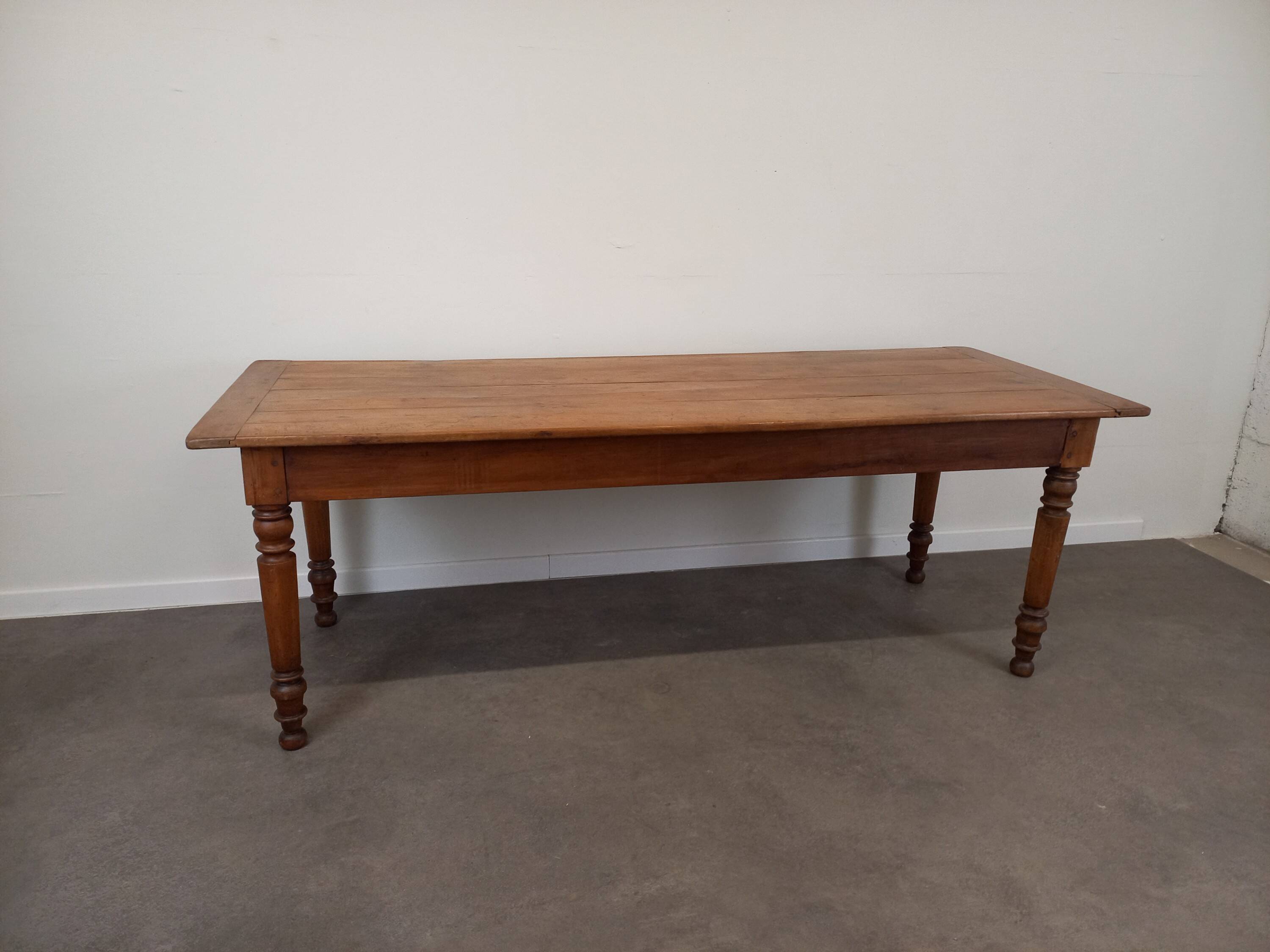 Walnut farm table 211 cm